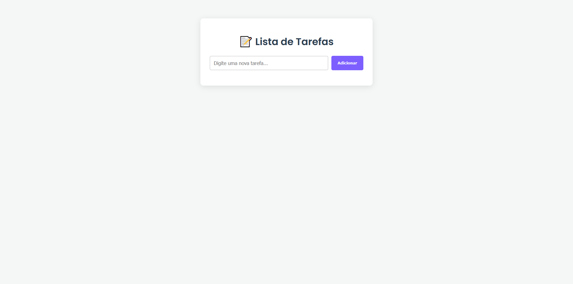 Preview do projeto Lista de Tarefas